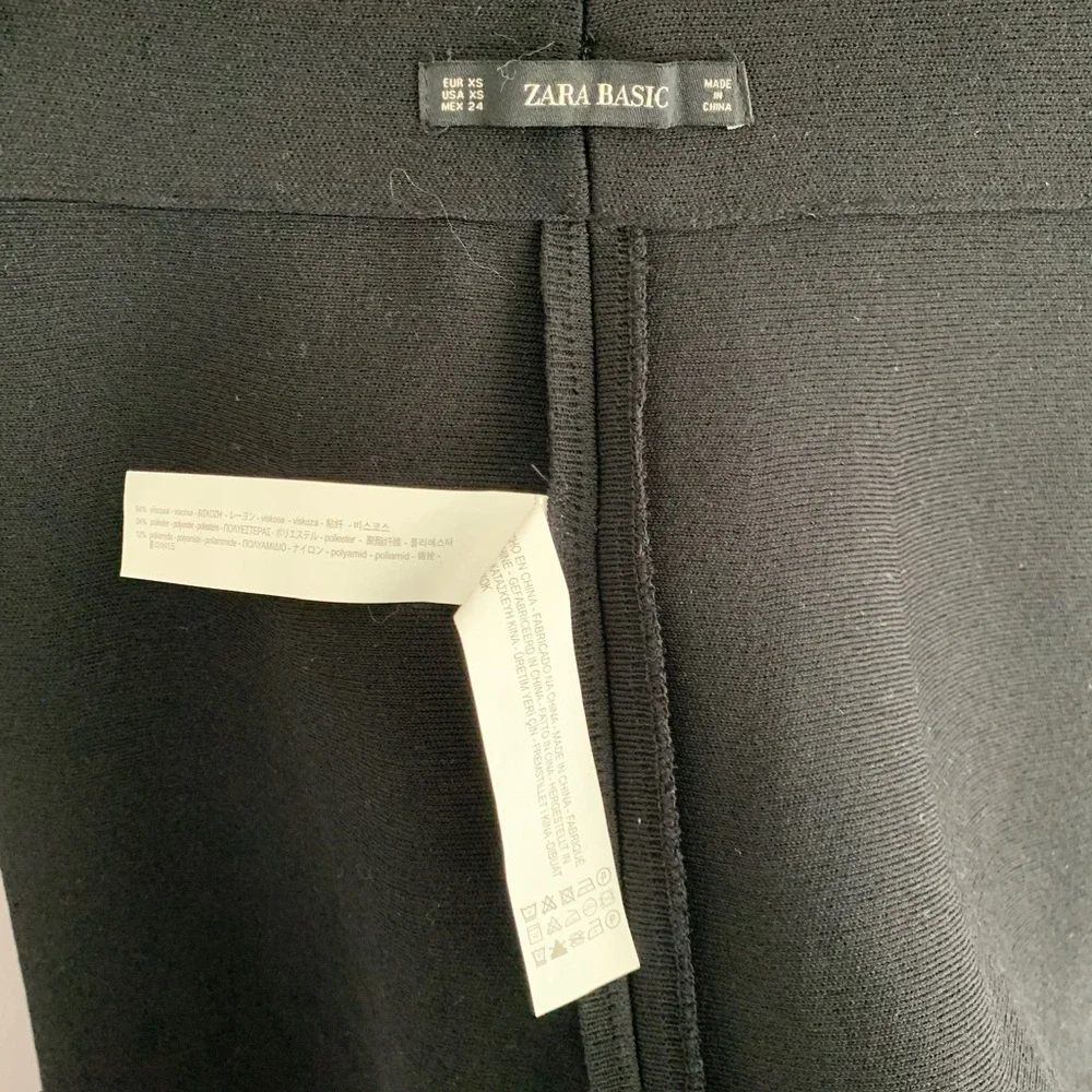 Zara Two-Tone Knit Mini A-Line Skirt - Picture 9 of 9